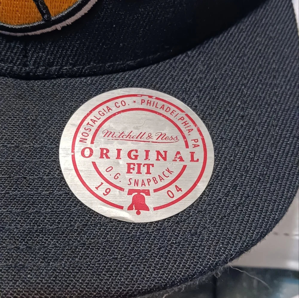 Los Angeles Lakers Mitchell Ness Black SnapBack Hat -